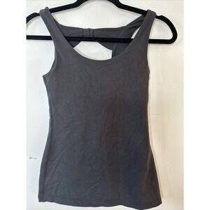 Kate Spade Beyond Yoga Tank Top Womens Size Small Black Sleeveless Bow Stretch
